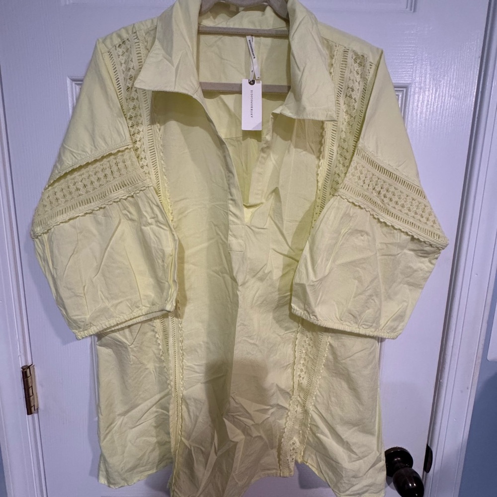 Anthropologie Puff Sleeve Lace Blouse - Picture 5 of 13